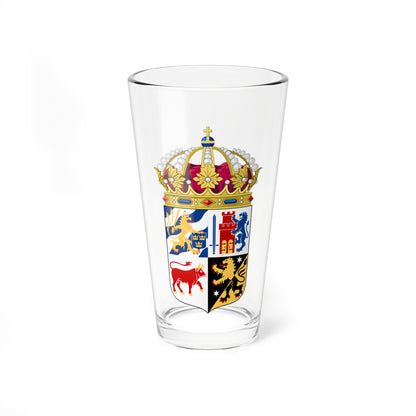 Västra Götalands läns vapen crowned (Sweden) (Coat of Arms) Pint Glass 16oz