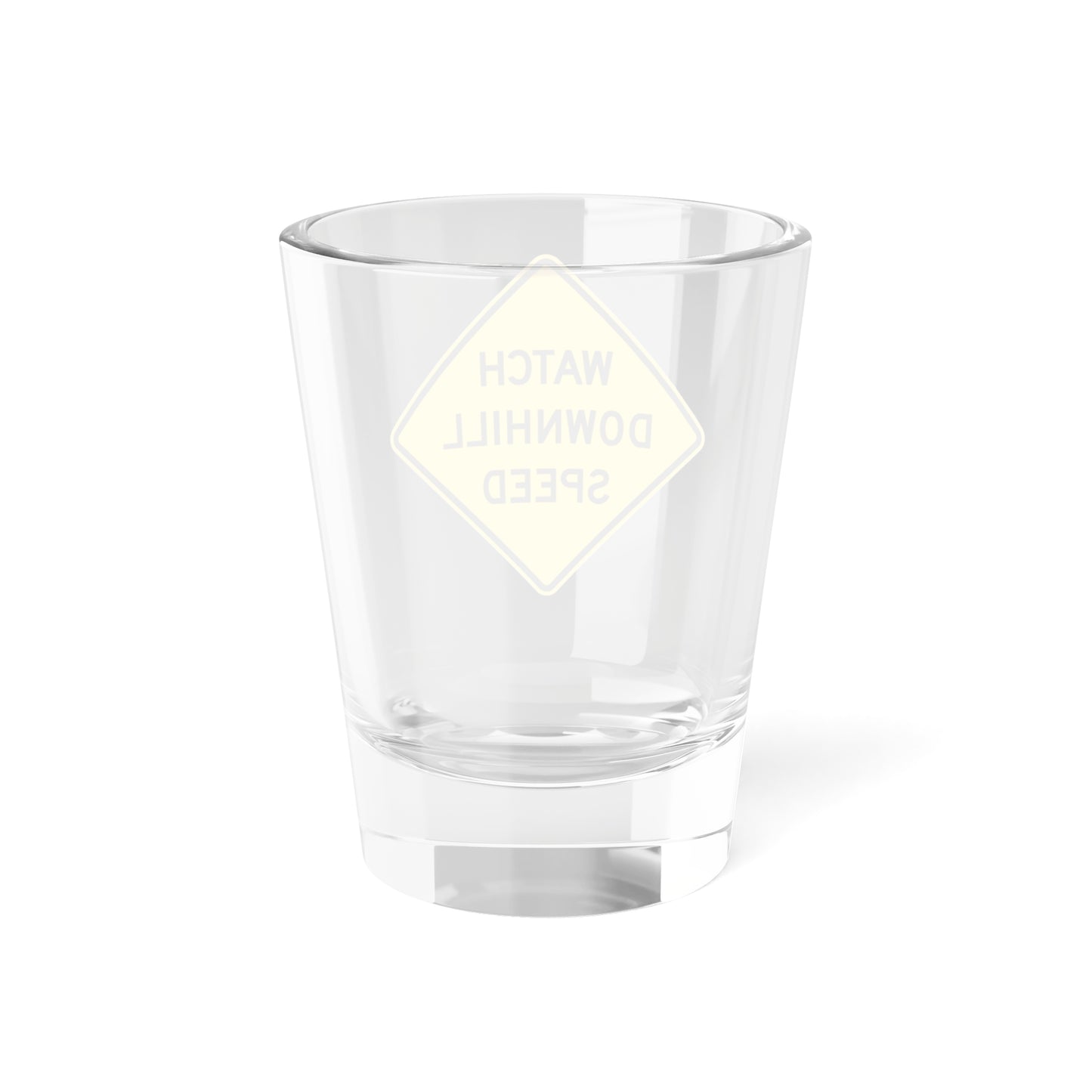 MUTCD-CA SW4-1 (California) (Road Sign) Shot Glass 1.5oz