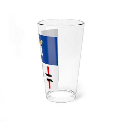 Jamtlands lan vapenflagga (Sweden) Pint Glass 16oz