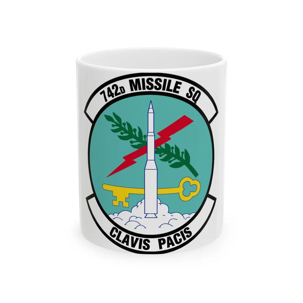 742 Missile Squadron AFGSC (U.S. Air Force) White Coffee Mug-11oz-Go Mug Yourself