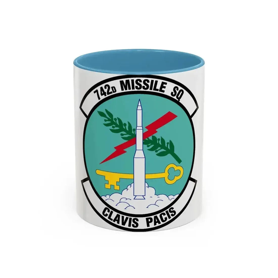 742 Missile Squadron AFGSC (U.S. Air Force) Accent Coffee Mug 11oz Light Blue - Go Mug Yourself