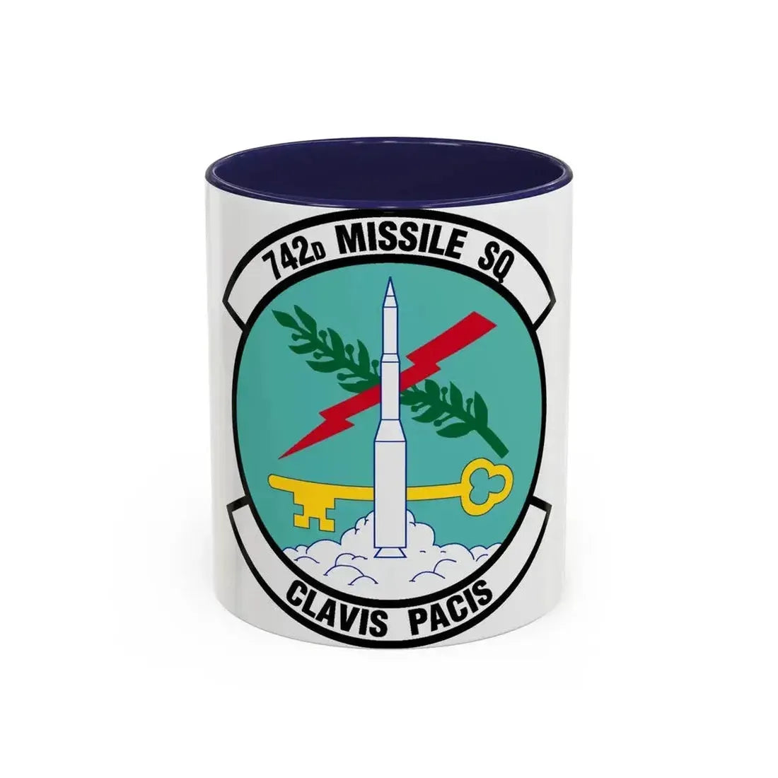 742 Missile Squadron AFGSC (U.S. Air Force) Accent Coffee Mug 11oz Navy - Go Mug Yourself