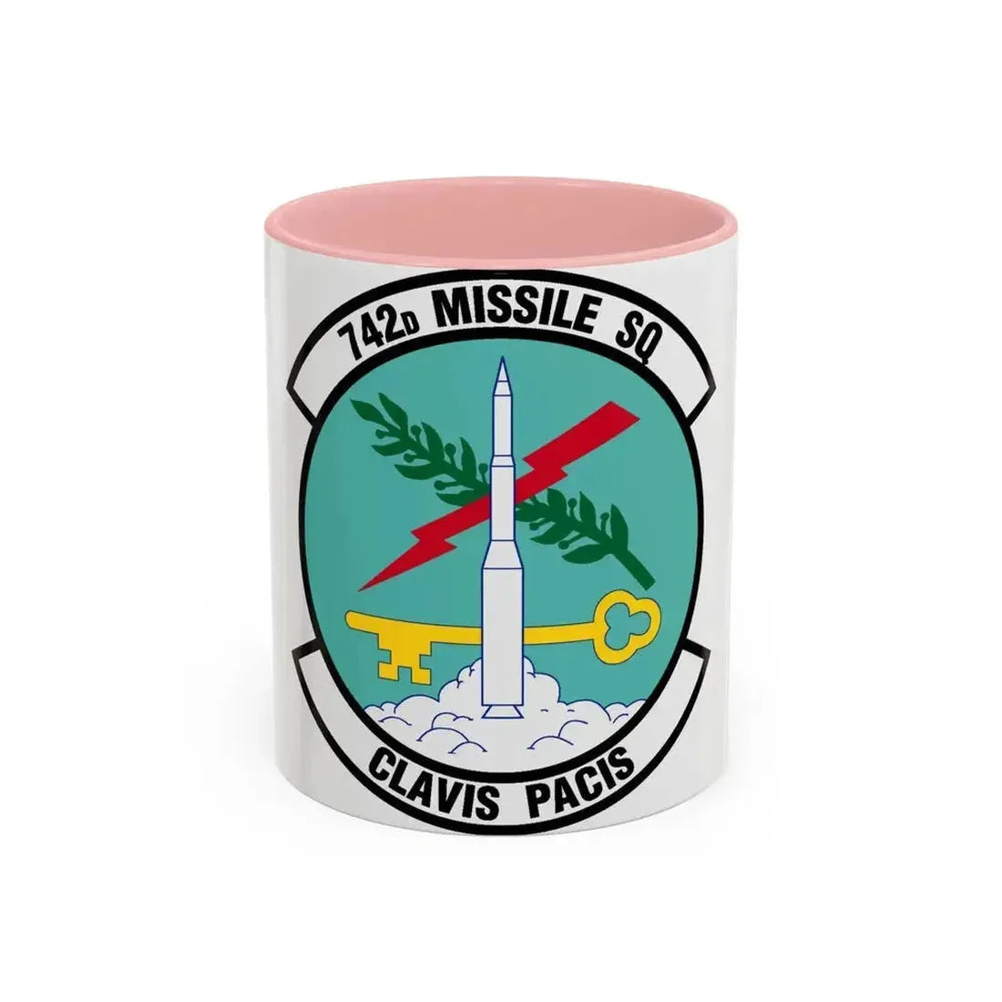 742 Missile Squadron AFGSC (U.S. Air Force) Accent Coffee Mug 11oz Pink - Go Mug Yourself