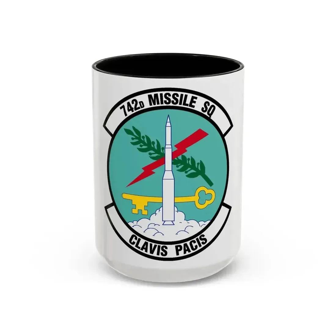 742 Missile Squadron AFGSC (U.S. Air Force) Accent Coffee Mug 15oz Black - Go Mug Yourself