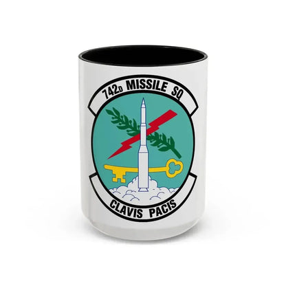 742 Missile Squadron AFGSC (U.S. Air Force) Accent Coffee Mug 15oz Black - Go Mug Yourself