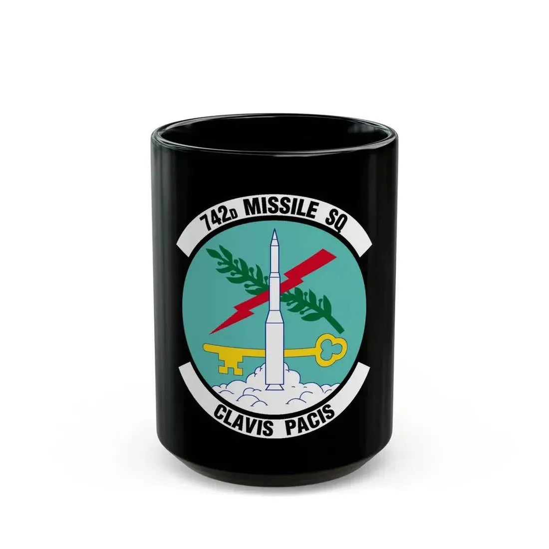 742 Missile Squadron AFGSC (U.S. Air Force) Black Coffee Mug 15oz - Go Mug Yourself