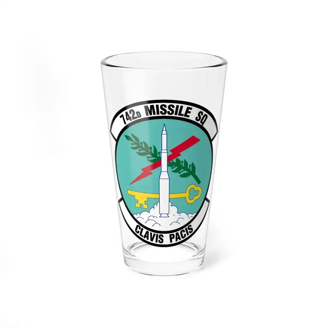 742 Missile Squadron AFGSC (U.S. Air Force) Pint Glass 16oz 16oz - Go Mug Yourself