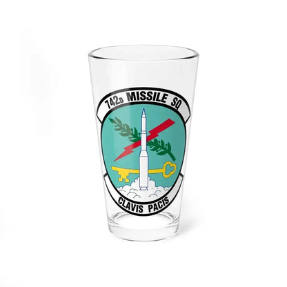 742 Missile Squadron AFGSC (U.S. Air Force) Pint Glass 16oz 16oz - Go Mug Yourself