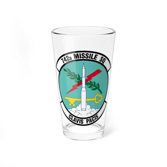 742 Missile Squadron AFGSC (U.S. Air Force) Pint Glass 16oz 16oz - Go Mug Yourself