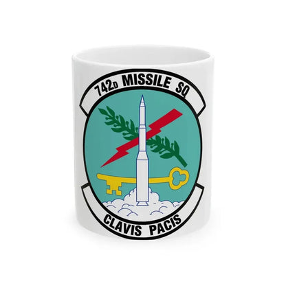 742 Missile Squadron AFGSC (U.S. Air Force) White Coffee Mug 11oz - Go Mug Yourself