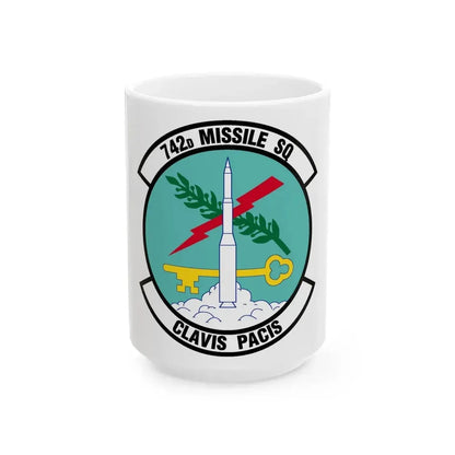 742 Missile Squadron AFGSC (U.S. Air Force) White Coffee Mug 15oz - Go Mug Yourself