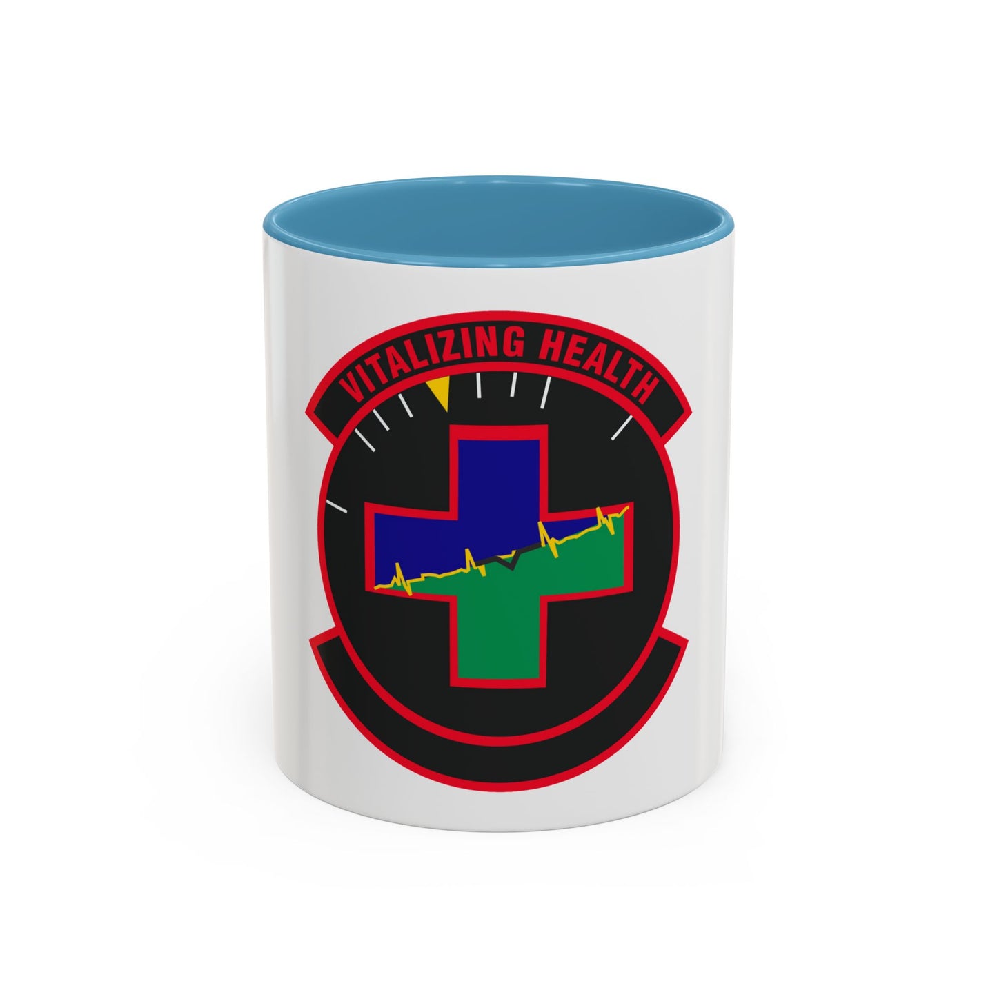 628 Healthcare Operations Squadron AMC (U.S. Air Force) Accent Coffee Mug