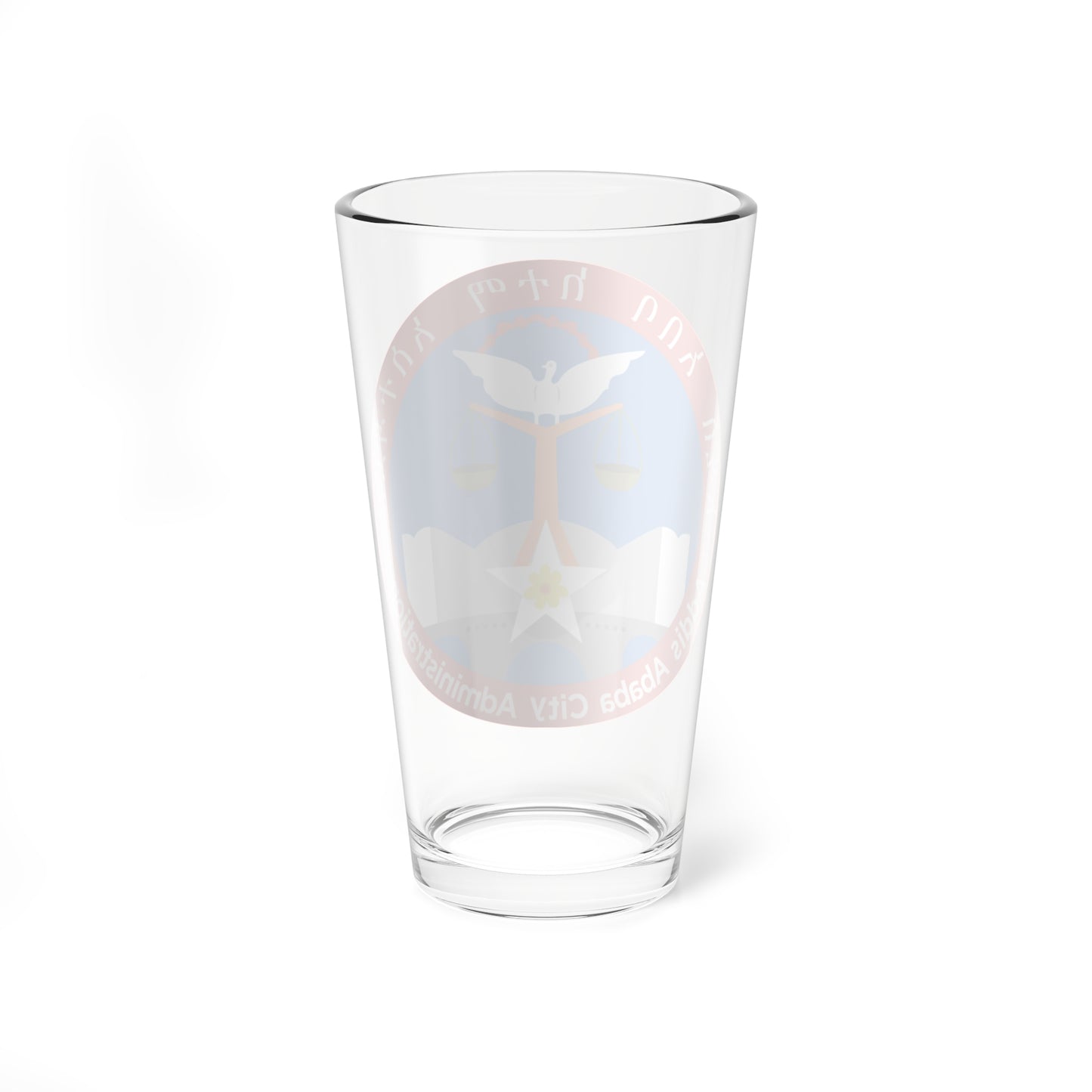 Emblem of the Addis Ababa City Administration (Ethiopia) (Coat of Arms) Pint Glass 16oz