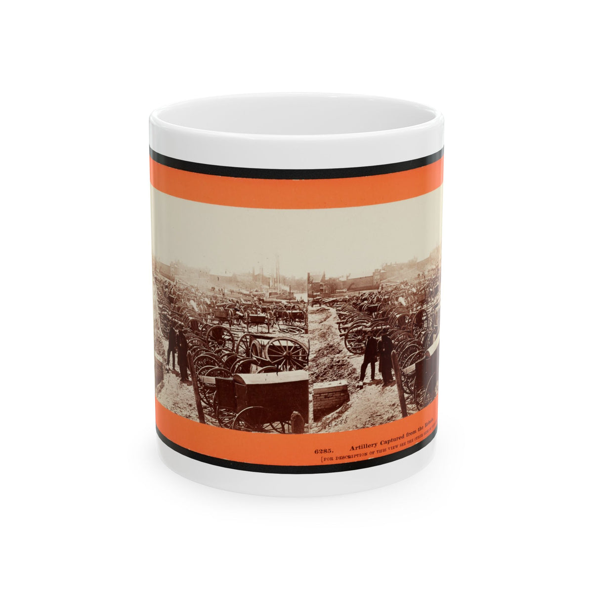 Artillery Captured From The Rebels (U.S. Civil War) White Coffee Mug