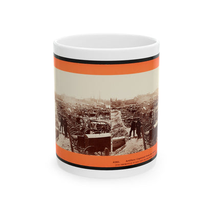 Artillery Captured From The Rebels (U.S. Civil War) White Coffee Mug