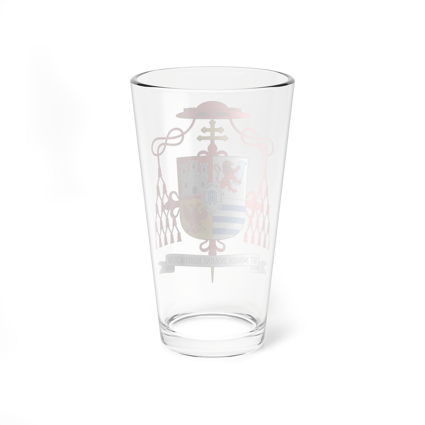 Escudo de Antonio María Cascajares y Azara cardenal (Spain) (Coat of Arms) Pint Glass 16oz