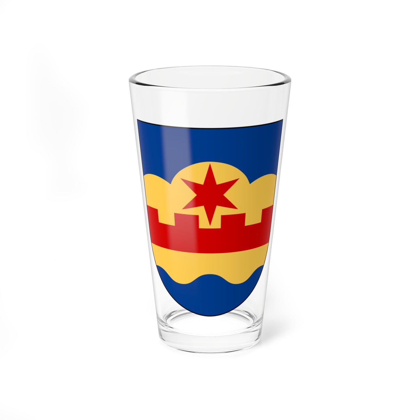 Västra Tollstad församling vapen (Sweden) (Coat of Arms) Pint Glass 16oz