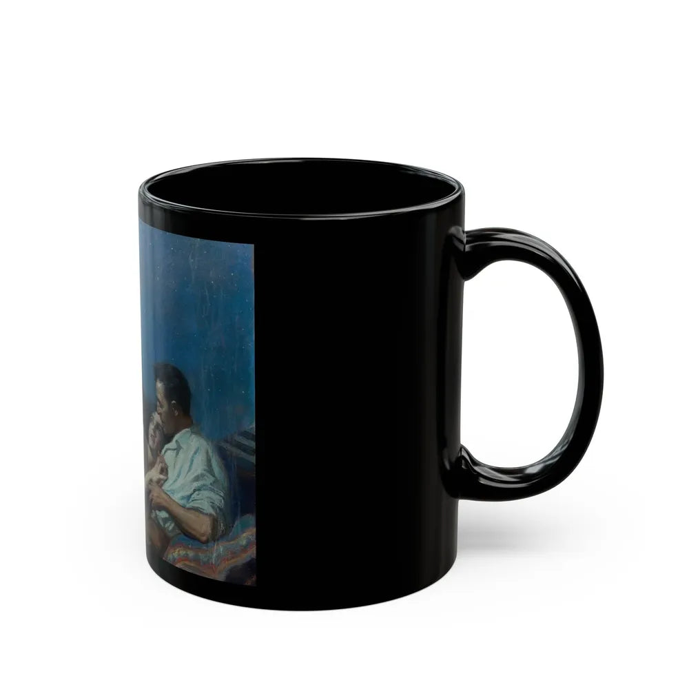 Couple Under the Stars - Black Coffee Mug-Go Mug Yourself