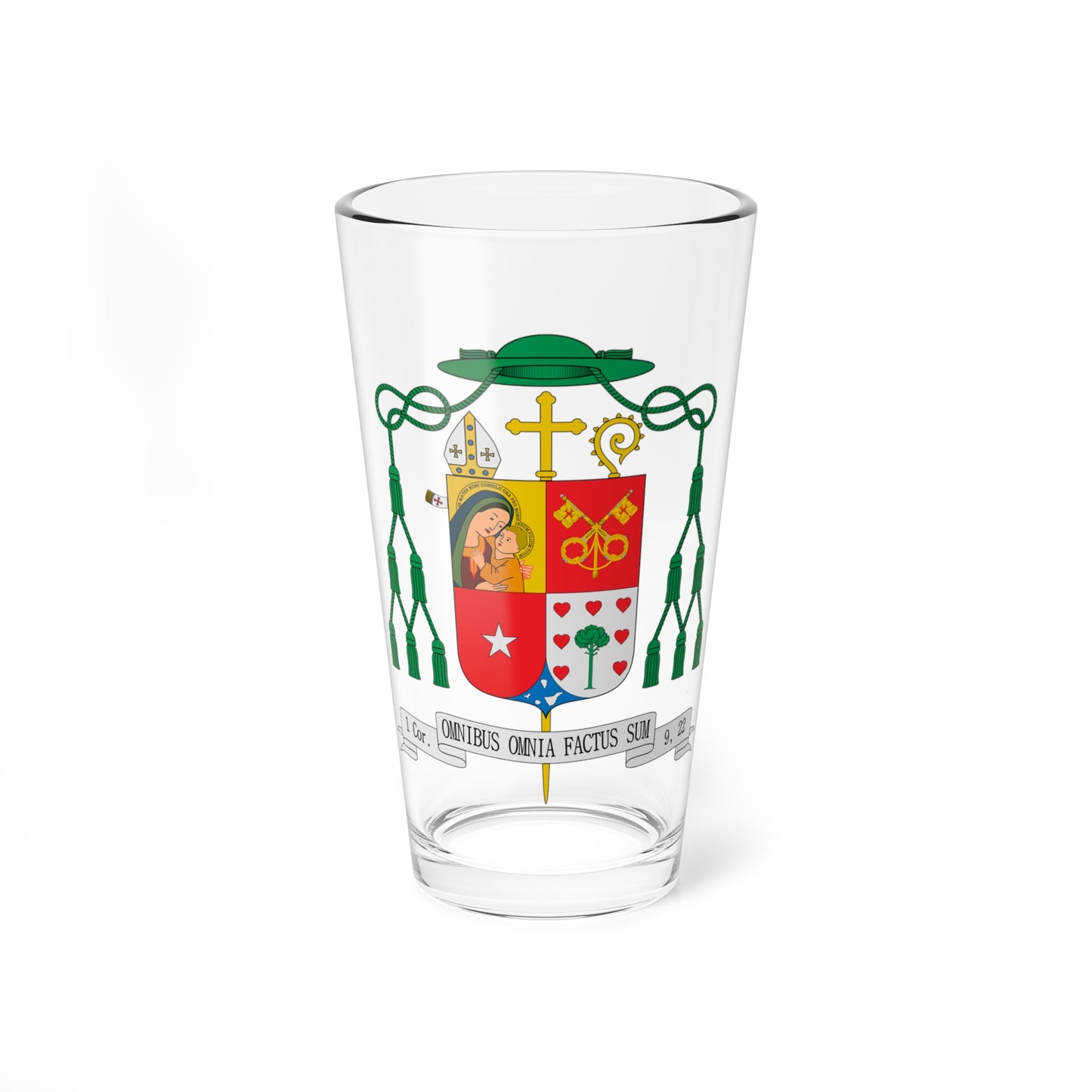 Escudo de Bernardo Álvarez Afonso (Spain) (Coat of Arms) Pint Glass 16oz