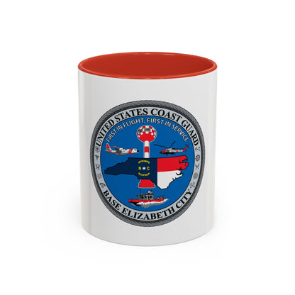 USCGC Base Elizabeth City (U.S. Coast Guard) Accent Coffee Mug
