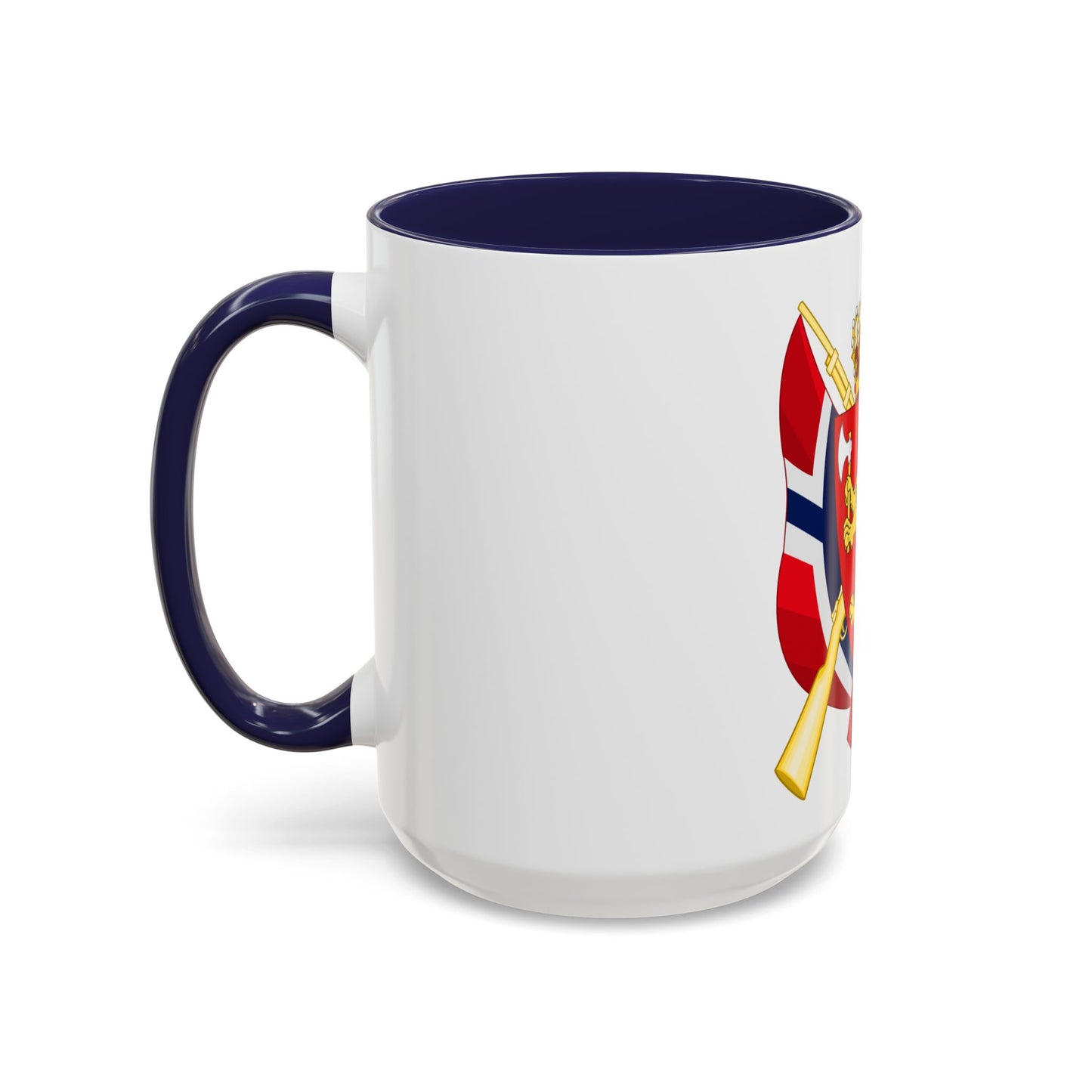 Coat of arms of the National Rifle Association of Norway - Accent Coffee Mug