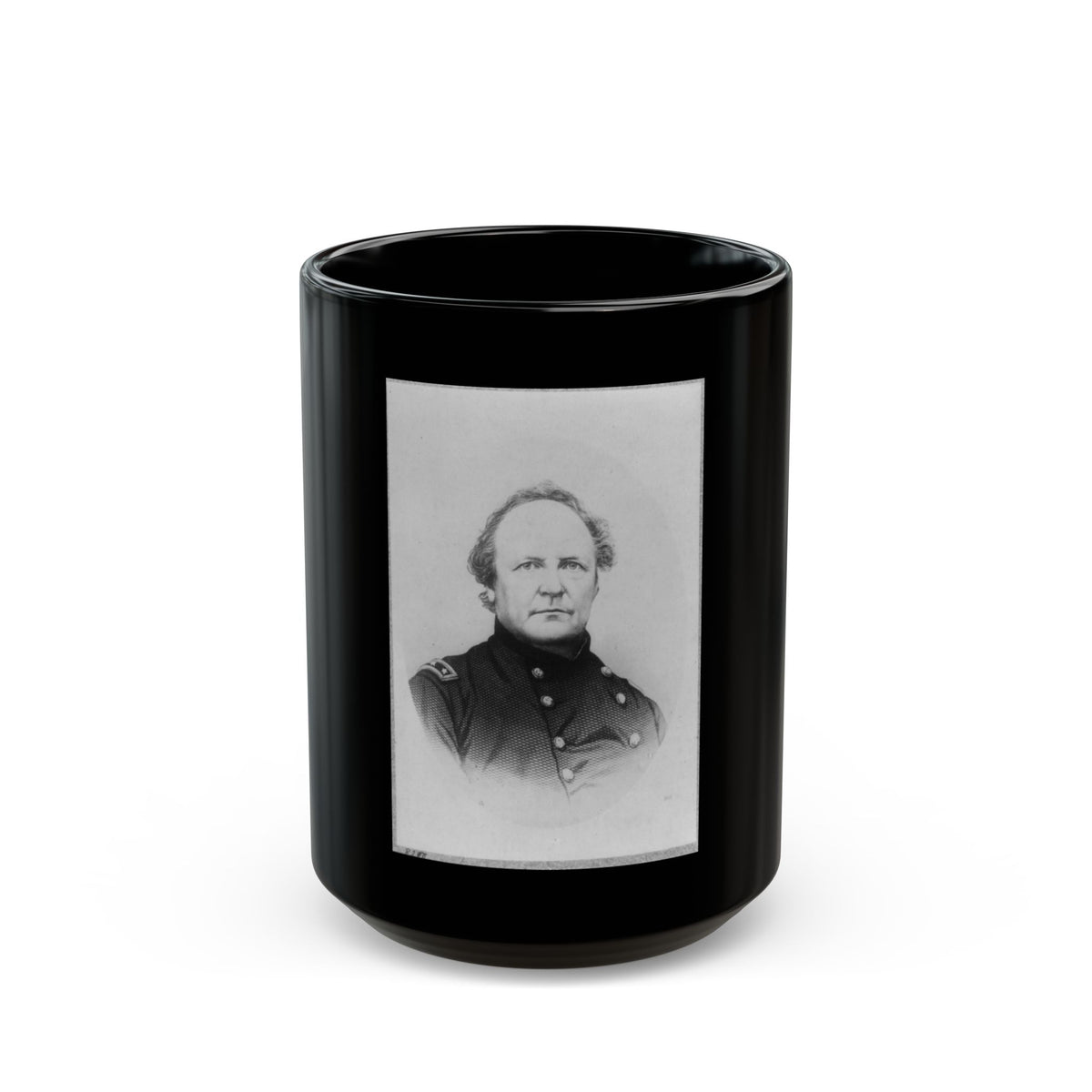 J.R. Slack, Head-And-Shoulders Portrait, Facing Right (U.S. Civil War) Black Coffee Mug