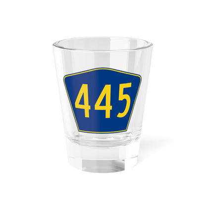 PR secondary 445 (Puerto Rico) (Road Sign) Shot Glass 1.5oz