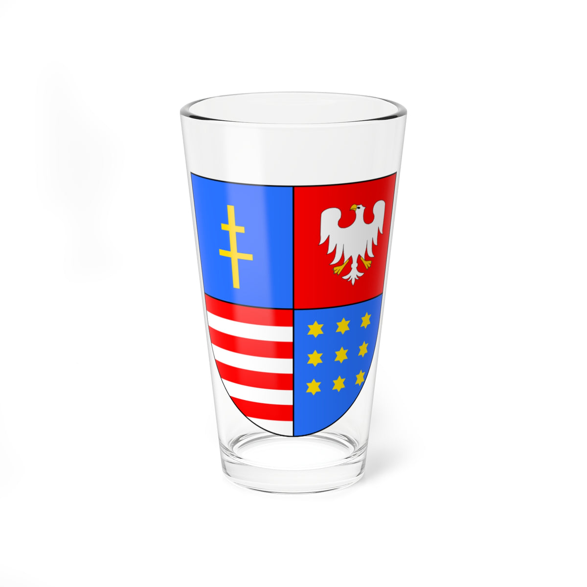 Wojewodztwo swietokrzyskie herb (Poland) (Coat of Arms) Pint Glass 16oz