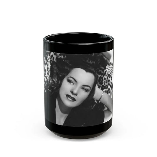 Ella Raines #138 1 (Vintage Female Icon) Black Coffee Mug-15oz-Go Mug Yourself