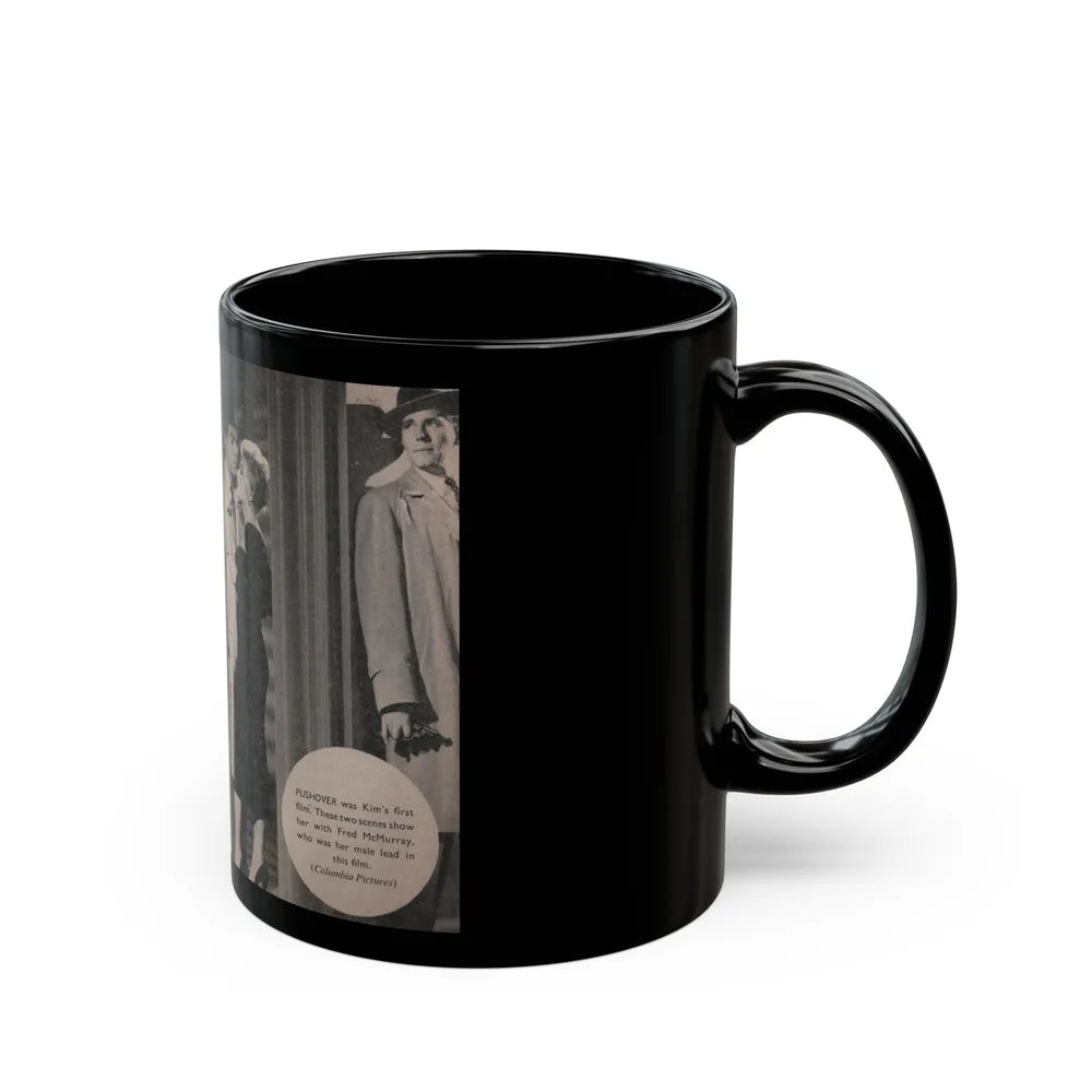 Kim Novak #167 - Scanned Mag. 66 Photos (Vintage Female Icon) Black Coffee Mug-Go Mug Yourself