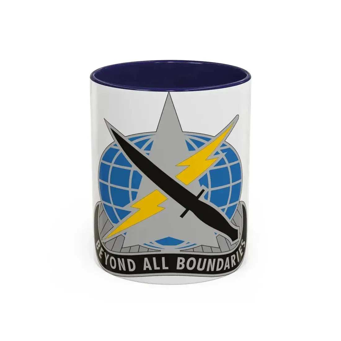 743 Military Intelligence Battalion (U.S. Army) Accent Coffee Mug 11oz Navy - Go Mug Yourself