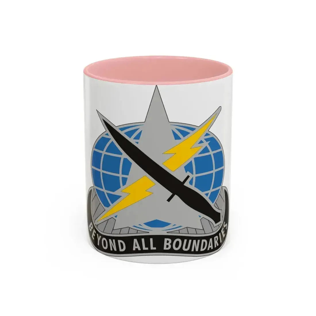 743 Military Intelligence Battalion (U.S. Army) Accent Coffee Mug 11oz Pink - Go Mug Yourself