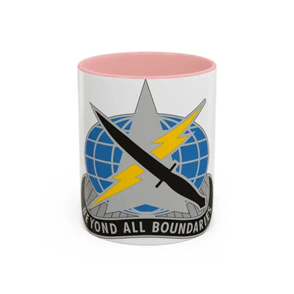 743 Military Intelligence Battalion (U.S. Army) Accent Coffee Mug 11oz Pink - Go Mug Yourself