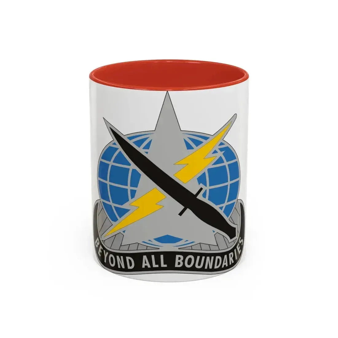 743 Military Intelligence Battalion (U.S. Army) Accent Coffee Mug 11oz Red - Go Mug Yourself