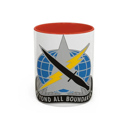 743 Military Intelligence Battalion (U.S. Army) Accent Coffee Mug 11oz Red - Go Mug Yourself