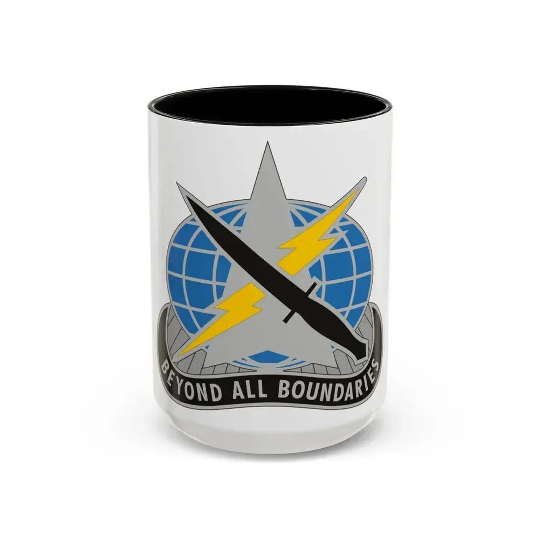 743 Military Intelligence Battalion (U.S. Army) Accent Coffee Mug 15oz Black - Go Mug Yourself