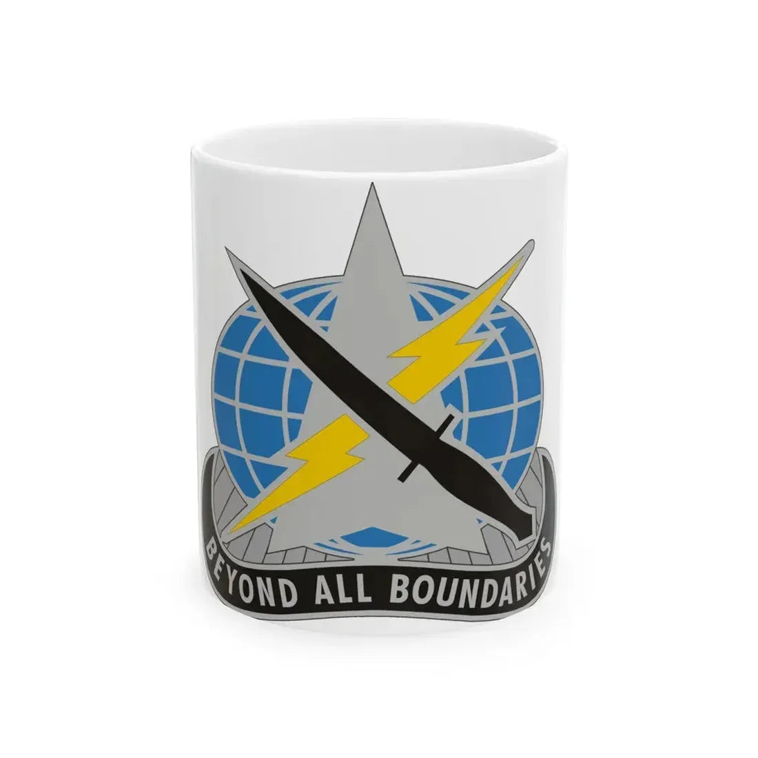 743 Military Intelligence Battalion (U.S. Army) White Coffee Mug 11oz - Go Mug Yourself