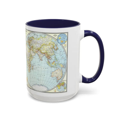 World Map (1941) (Map) Accent Coffee Mug-Go Mug Yourself