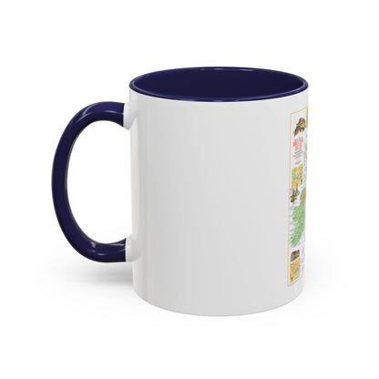British Isles - A Traveller's Map 1 (1974) (Map) Accent Coffee Mug