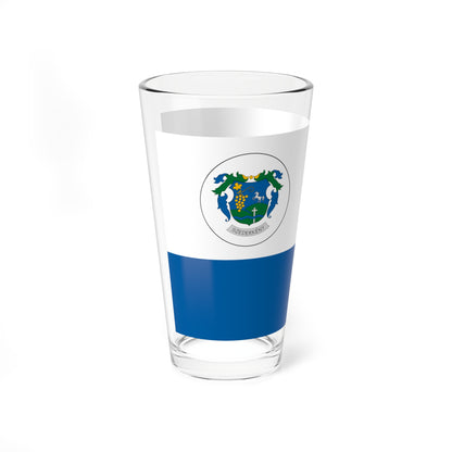 Flag of Szederkeny (Hungary) Pint Glass 16oz