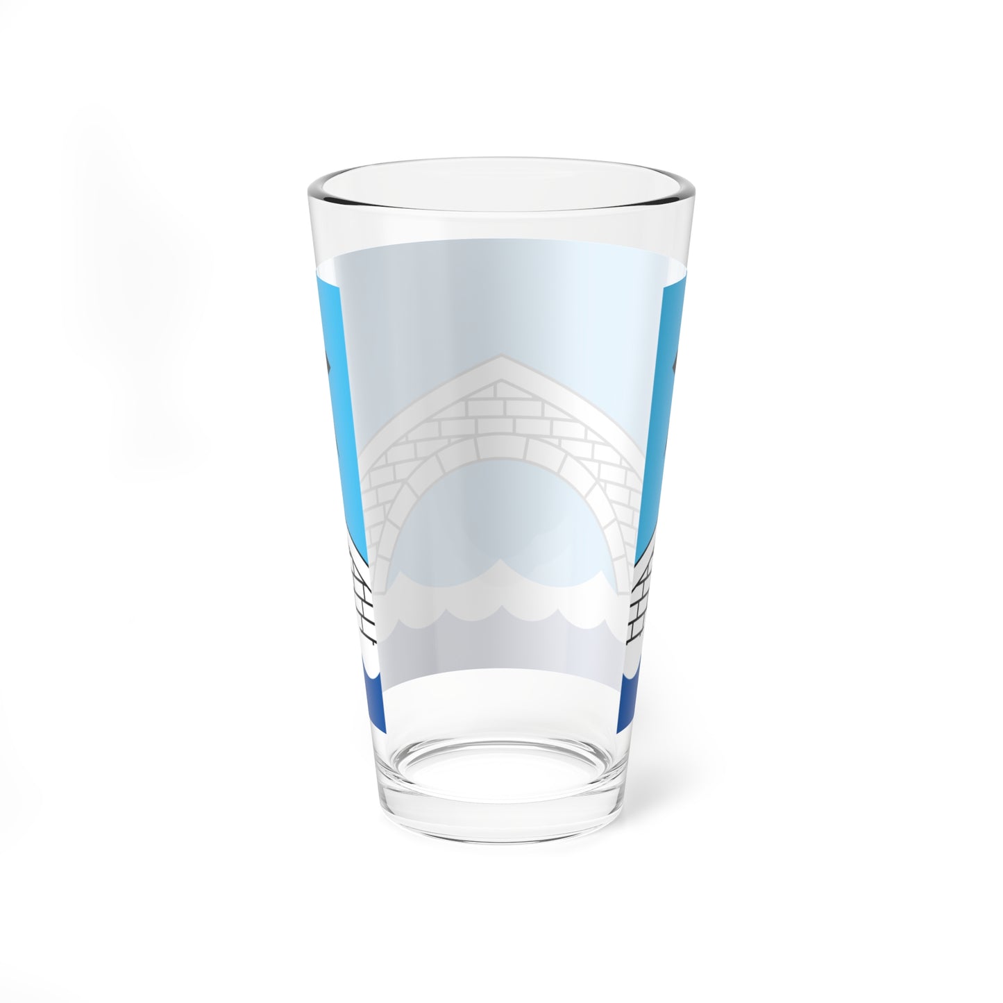 Pays de Pontivy traditional district flag (France) Pint Glass 16oz