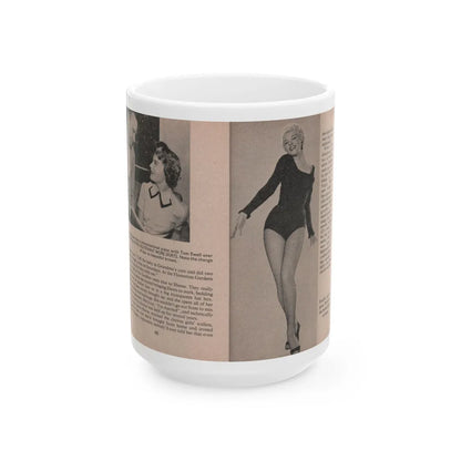 Sheree North #167 - Pages 40 & 41 from 66 PHOTOGRAPHS OF Sheree NORTH U.K. Pocket Mag. (Vintage Female Icon) White Coffee Mug-15oz-Go Mug Yourself