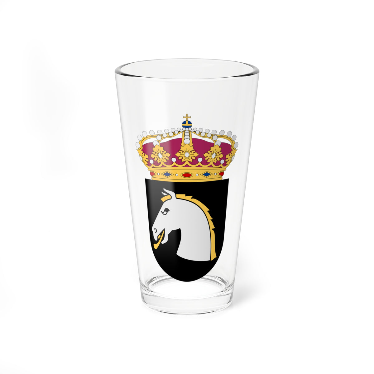 HMS Magne vapen (Sweden) (Coat of Arms) Pint Glass 16oz