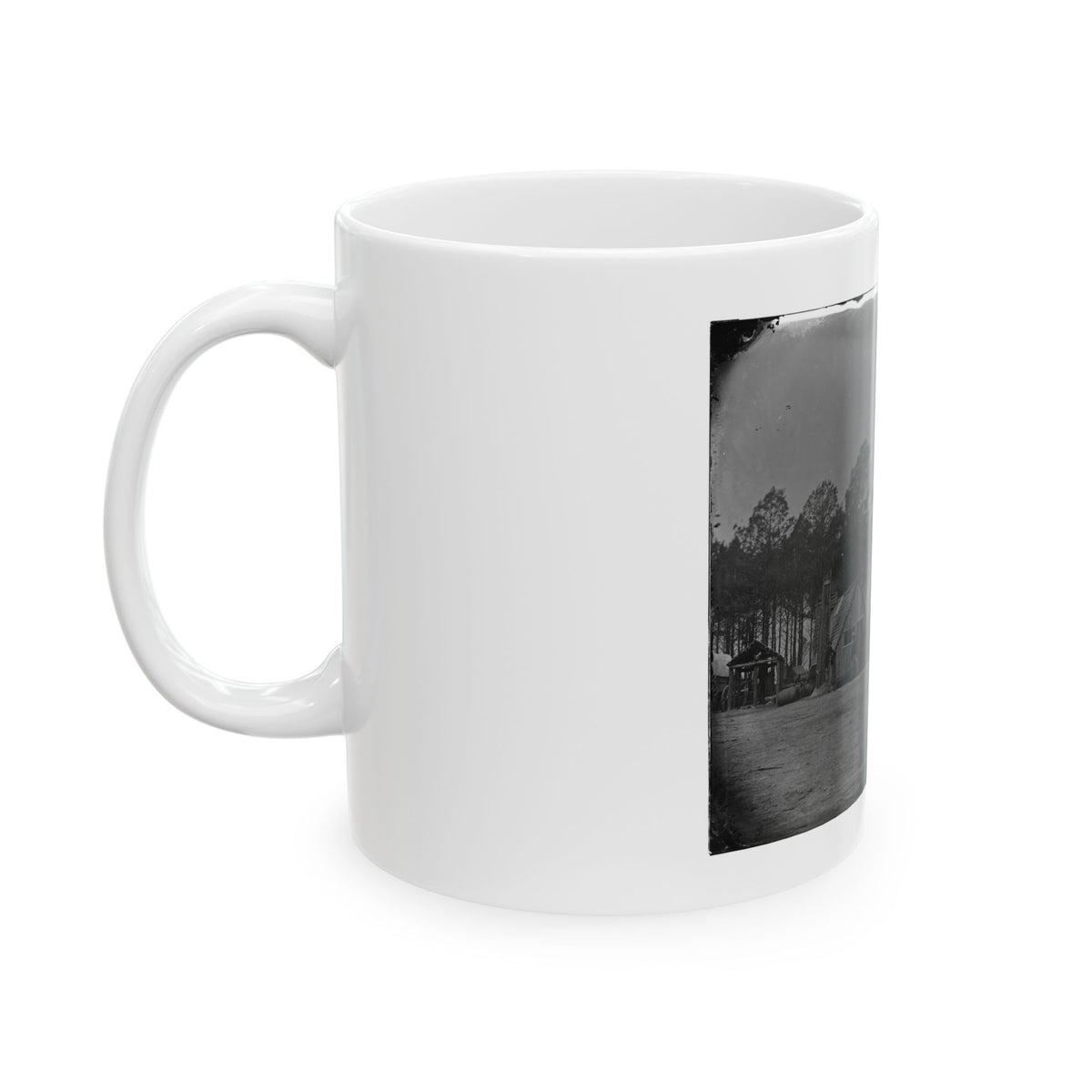 Petersburg, Va. General View Of The Commissary Department, 50th New York Engineers (U.S. Civil War) White Coffee Mug