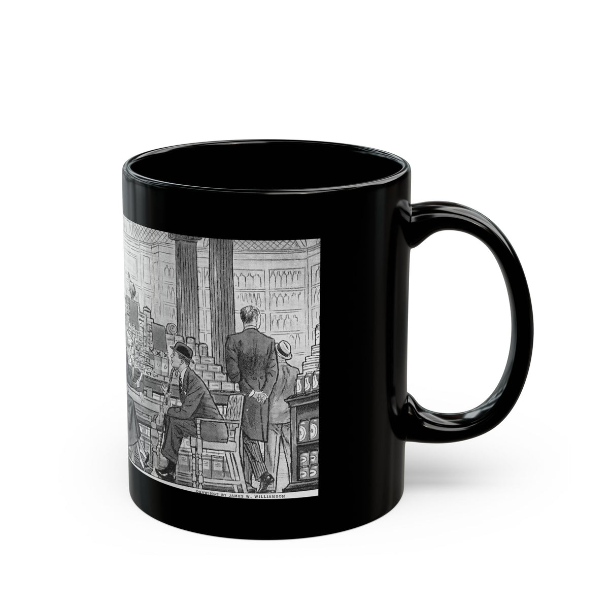 Fancy Town (2) - Black Coffee Mug