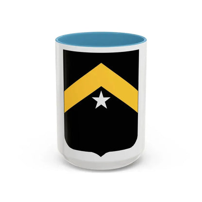 743rd Tank Battalion (U.S. Army) Accent Coffee Mug 15oz Light Blue - Go Mug Yourself