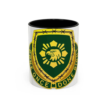 744 Military Police Battalion (U.S. Army) Accent Coffee Mug 11oz Black - Go Mug Yourself