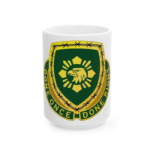 744 Military Police Battalion (U.S. Army) White Coffee Mug 15oz - Go Mug Yourself