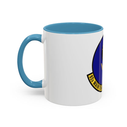92 Maintenance Operations Squadron AMC (U.S. Air Force) Accent Coffee Mug