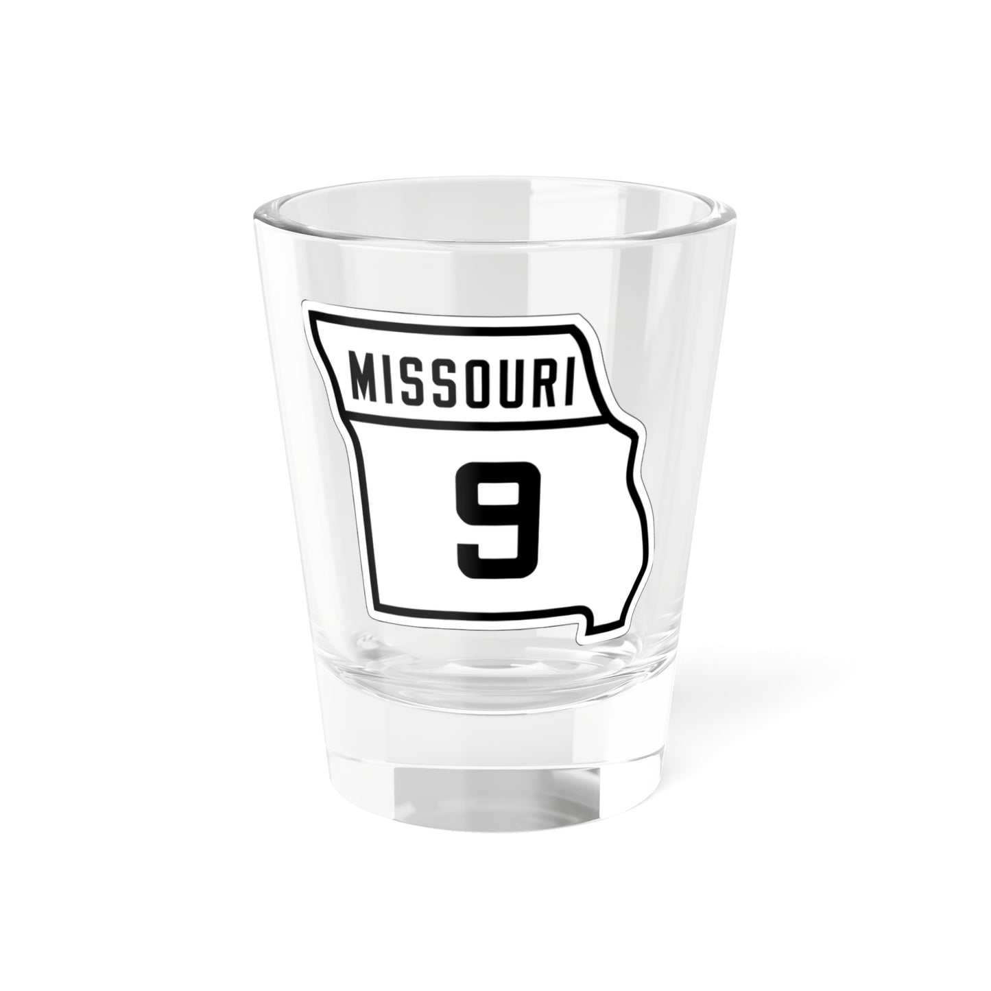 MO-9 1926 (Missouri) (Road Sign) Shot Glass 1.5oz